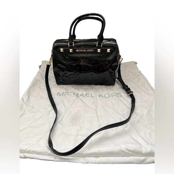 Michael Kors Kara Duffle Embossed Satchel Crossbody Bag - Picture 2 of 10